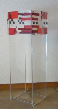 HAN Koch - Quad-®-Art Stele II, rot (2011)